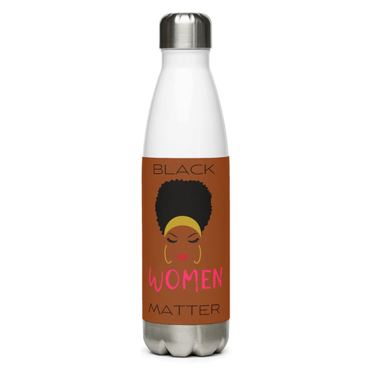 Stainless steel water bottle BLACK WOMEN MATTER