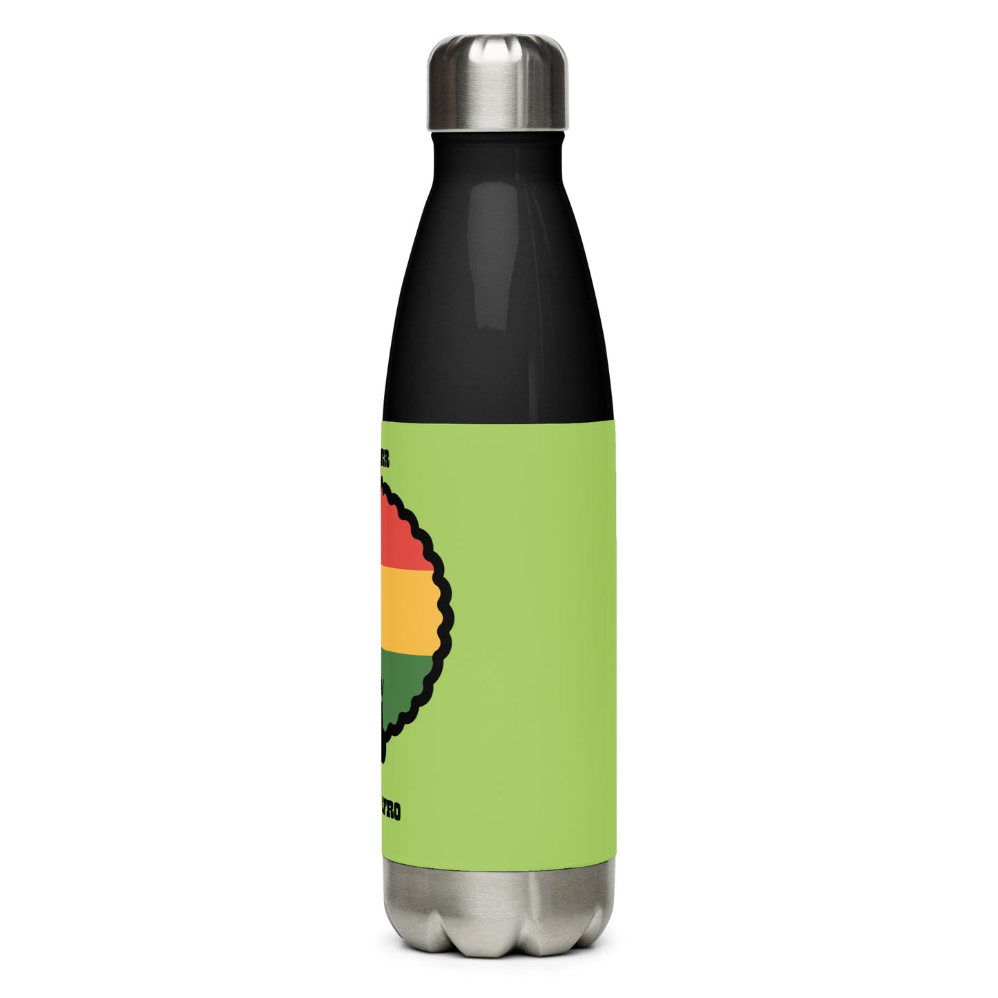 Stainless steel water bottle MY POWER IS IN MY AFRO