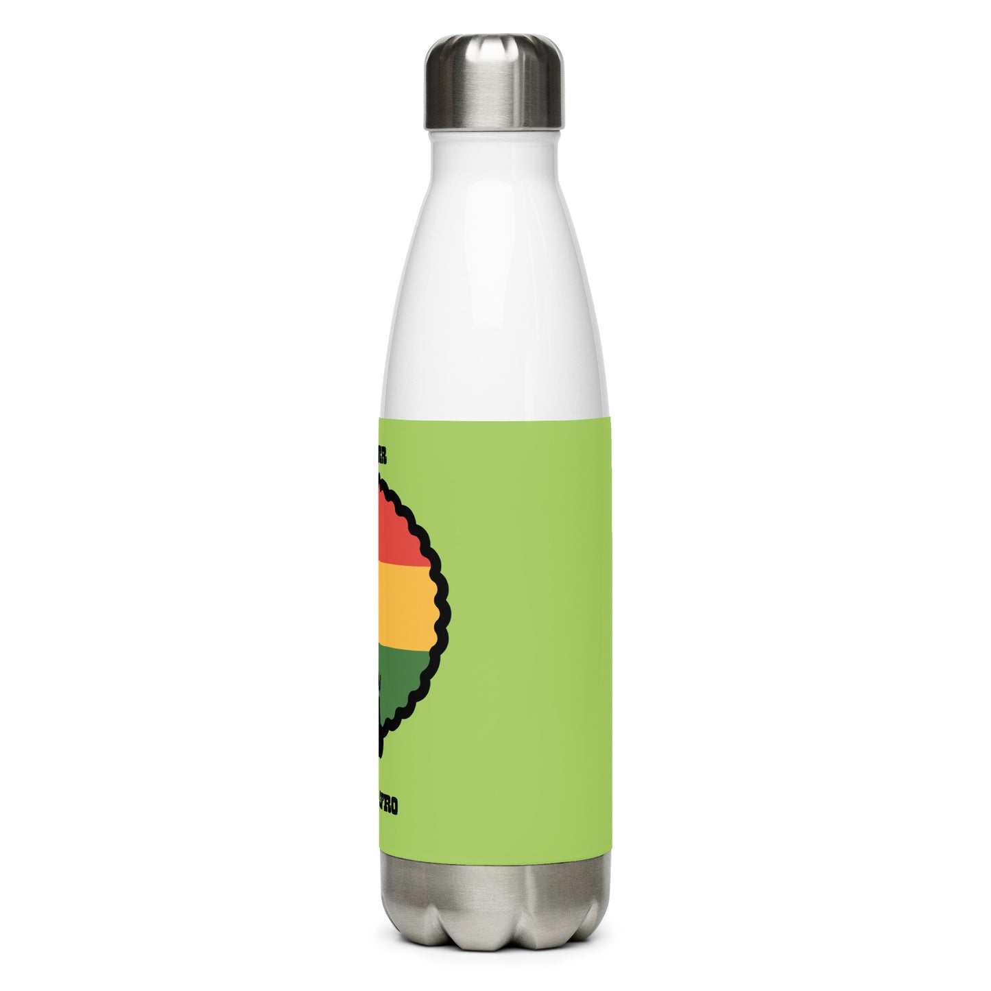 Stainless steel water bottle MY POWER IS IN MY AFRO