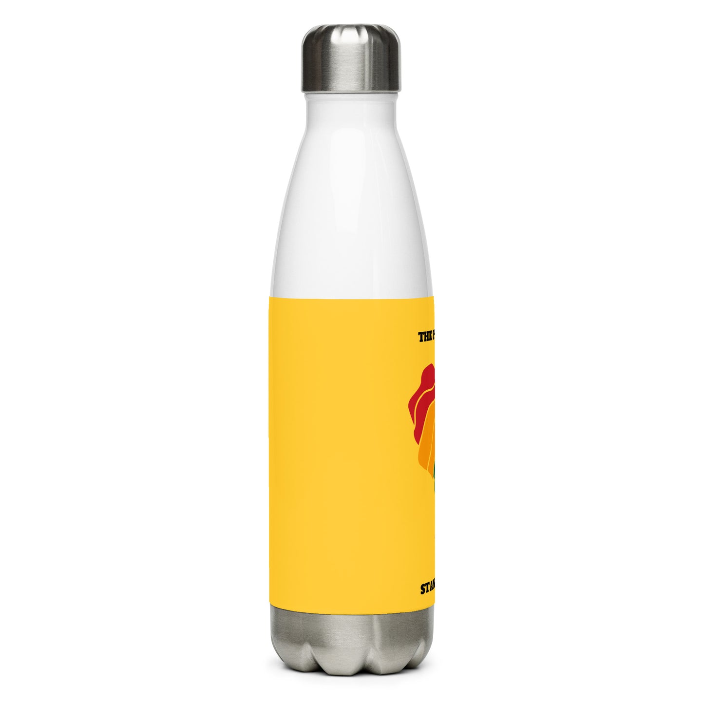 Stainless steel water bottle THE POWER I AM STANDS ALONE